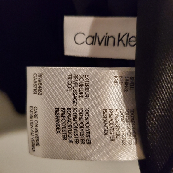 Calvin Klein BOMBER JACKET MENS BLACK - Picture 6 of 11